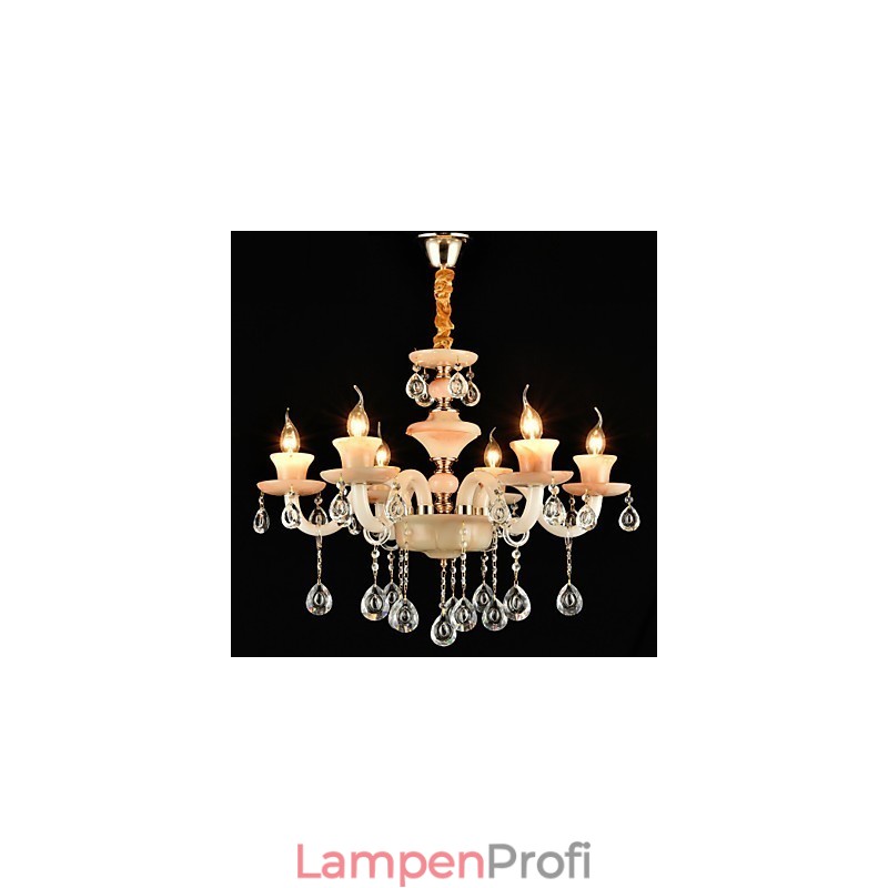 Modernes, zeitgenössisches, traditionelles, klassisches, galvanisiertes Feature für Kristall-Kronleuchter im Mini-Stil aus Metall