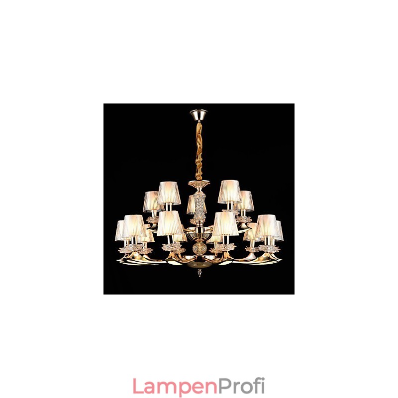 Pendelleuchte aus Zinklegierung für Kristall, Mini-Stil, Metall, für den Innenbereich, Geschäfte, 15 Glühbirnen