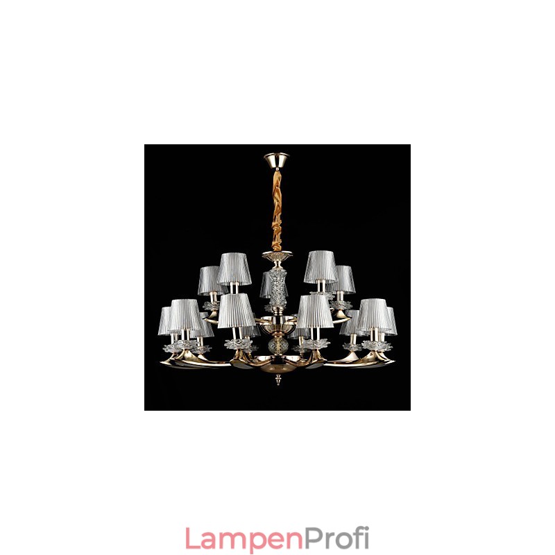 Pendelleuchte aus Zinklegierung für Kristall, Mini-Stil, Metall, für den Innenbereich, Geschäfte, 15 Glühbirnen