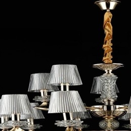 Pendelleuchte aus Zinklegierung für Kristall, Mini-Stil, Metall, für den Innenbereich, Geschäfte, 15 Glühbirnen