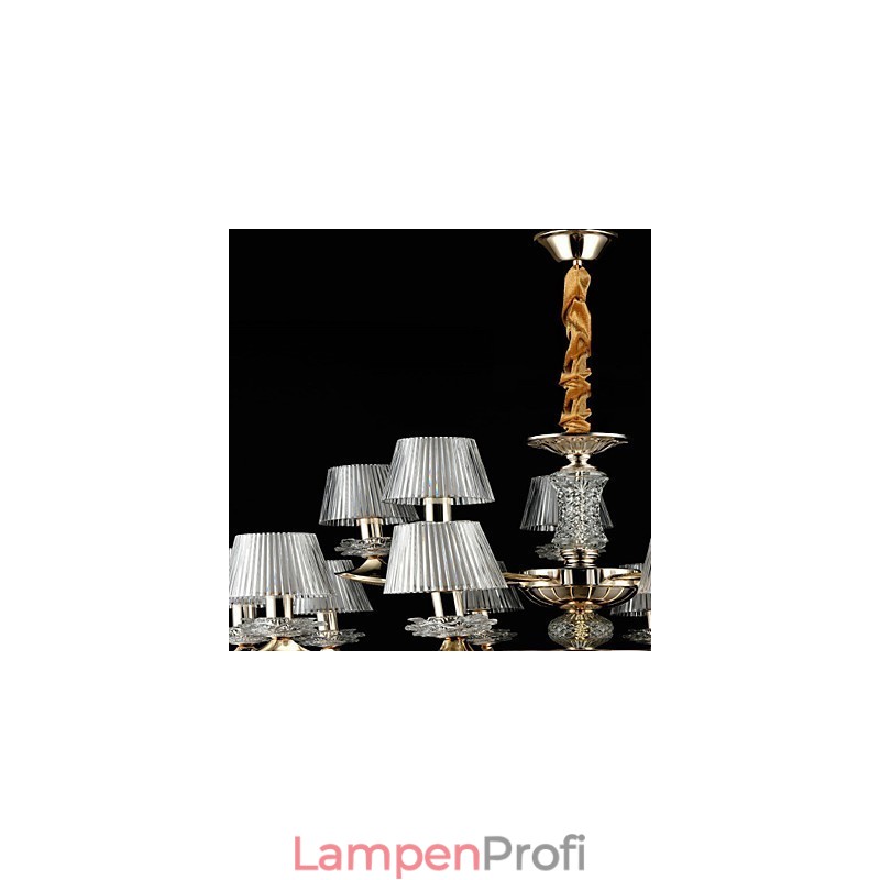 Pendelleuchte aus Zinklegierung für Kristall, Mini-Stil, Metall, für den Innenbereich, Geschäfte, 15 Glühbirnen