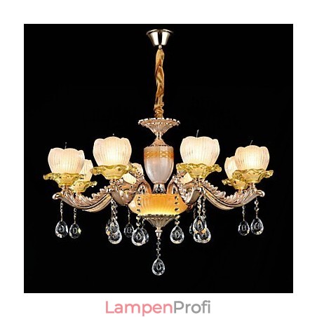 Traditionelle klassische Zinklegierung für Kronleuchter aus Kristall im Mini-Stil mit 8 Glühbirnen Traditionelle klassische Zinklegierung für Kronleuchter aus Kristall im Mini-Stil mit 8 Glühbirnen