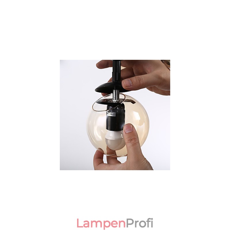 Vier Licht Post Moderne Europa Stil Modo Metall Glas Pendelleuchte die Foyer Schmücken Industrielle Kronleuchter Lampe