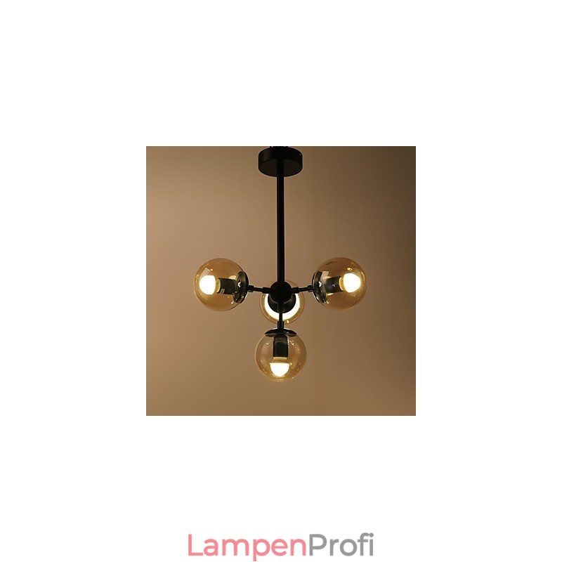 Vier Licht Post Moderne Europa Stil Modo Metall Glas Pendelleuchte die Foyer Schmücken Industrielle Kronleuchter Lampe