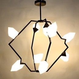 Neun Licht Post Moderne Metall mit Glas Pfirsich Kronleuchter Lampe die Kantine Schmücken Pendelleuchte