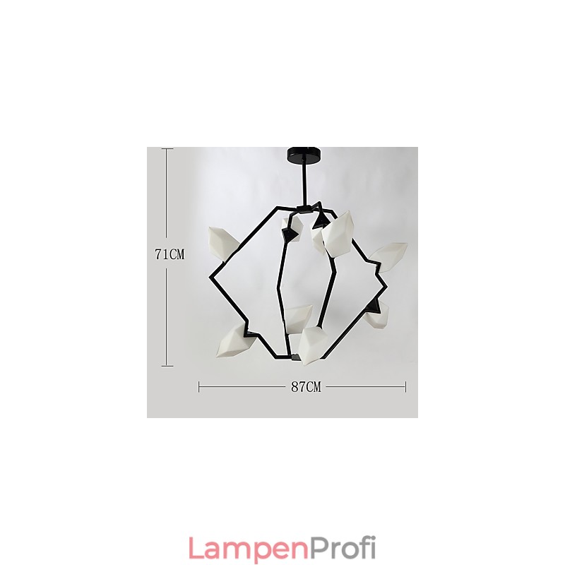 Neun Licht Post Moderne Metall mit Glas Pfirsich Kronleuchter Lampe die Kantine Schmücken Pendelleuchte