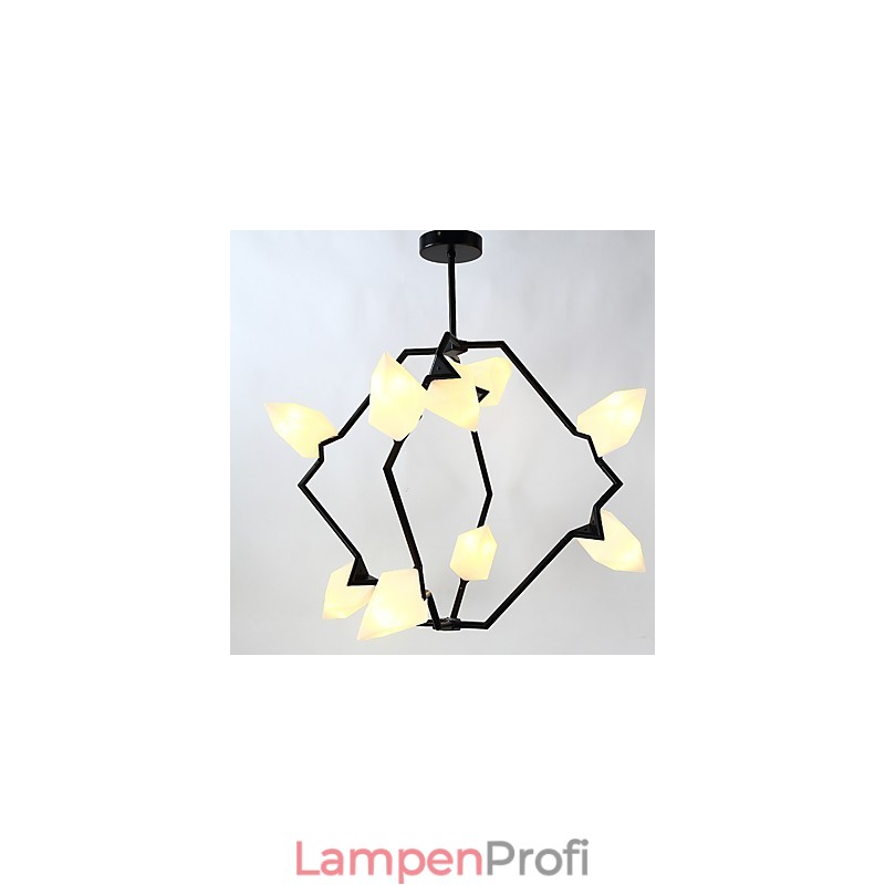 Neun Licht Post Moderne Metall mit Glas Pfirsich Kronleuchter Lampe die Kantine Schmücken Pendelleuchte