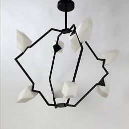 Neun Licht Post Moderne Metall mit Glas Pfirsich Kronleuchter Lampe die Kantine Schmücken Pendelleuchte