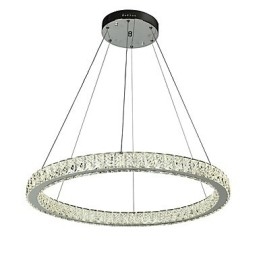 Dimmbare Ring Deckenpendelleuchte Moderne Kronleuchterbeleuchtung Innenleuchte mit Fernbedienung