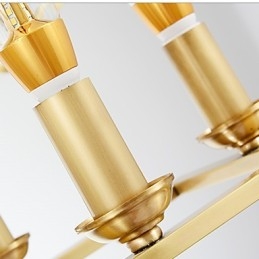 Modernes zeitgenössisches Messing-Feature für Designer-Metall-Kronleuchter