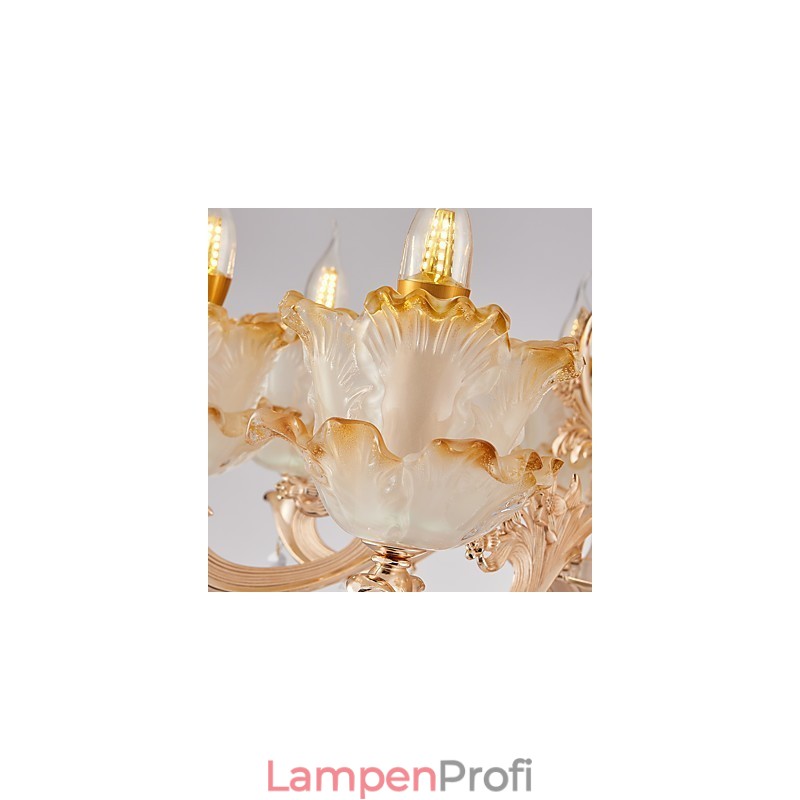 Kronleuchter aus Zinklegierung und Kristall im europäischen Stil