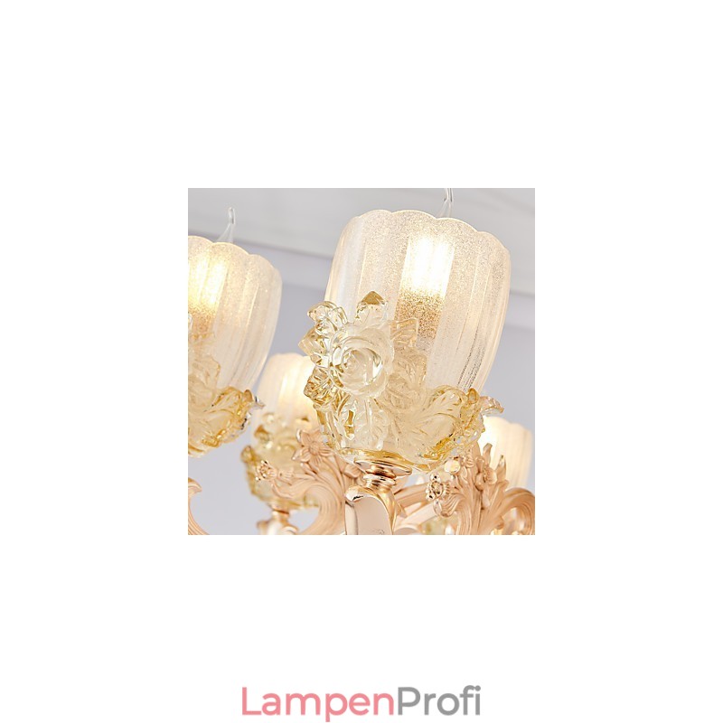 Kronleuchter aus Zinklegierung und Kristall im europäischen Stil