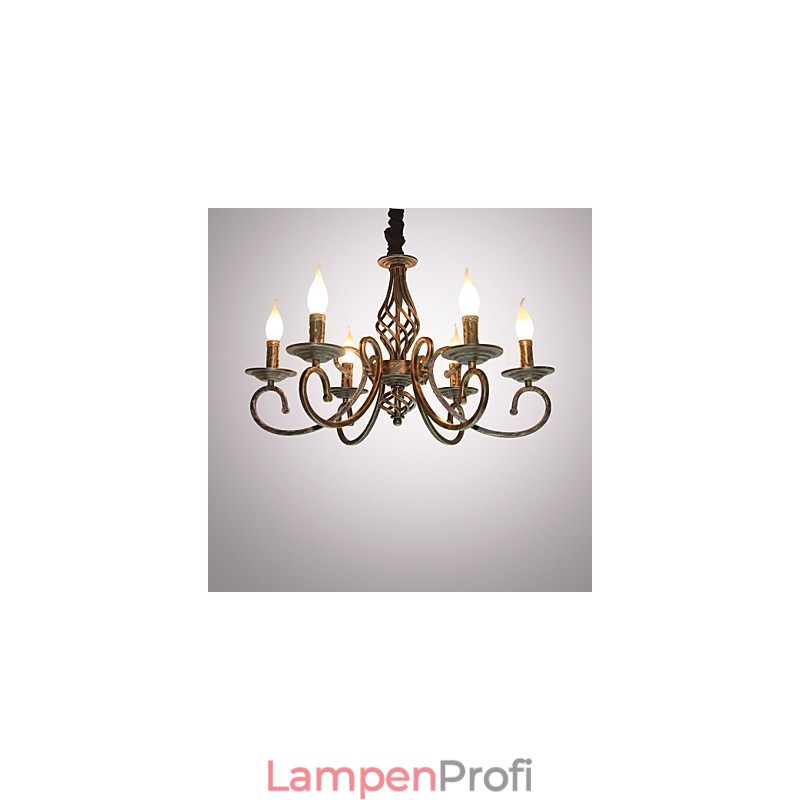 Retro Einfache Lampe Kupferfarbene Lampe Kerzenlampe