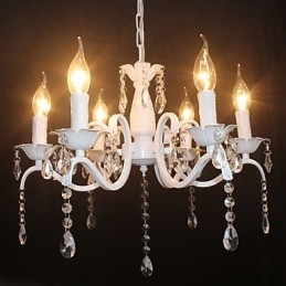 Kronleuchter Moderne Kristall Mini Kerze Stil Eisen Lampe Lampen