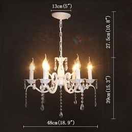 Kronleuchter Moderne Kristall Mini Kerze Stil Eisen Lampe Lampen