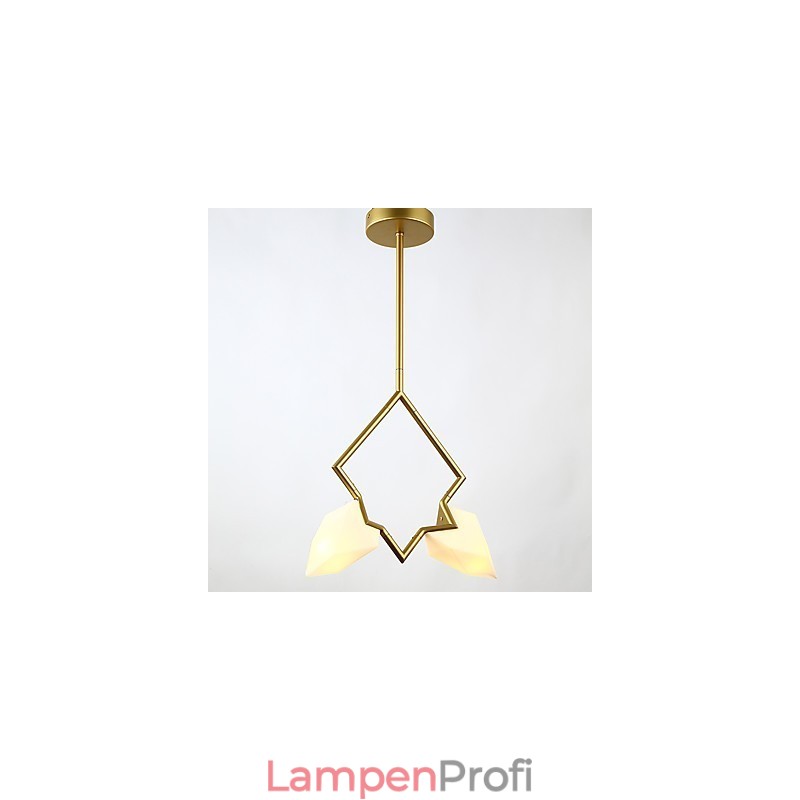 2 Licht Post Modern Metall mit Glas Pfirsich Kronleuchter Lampe die Kantine Dekorieren Pendelleuchte