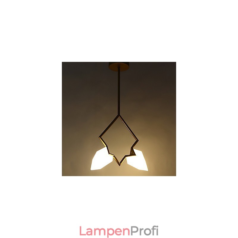 2 Licht Post Modern Metall mit Glas Pfirsich Kronleuchter Lampe die Kantine Dekorieren Pendelleuchte
