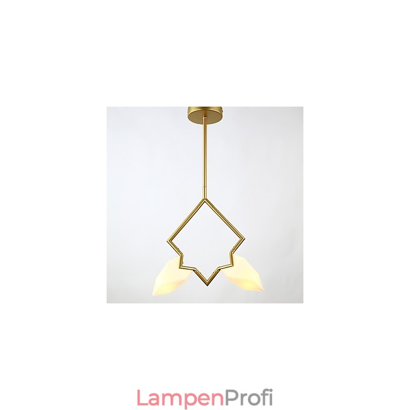 2 Licht Post Modern Metall mit Glas Pfirsich Kronleuchter Lampe die Kantine Dekorieren Pendelleuchte