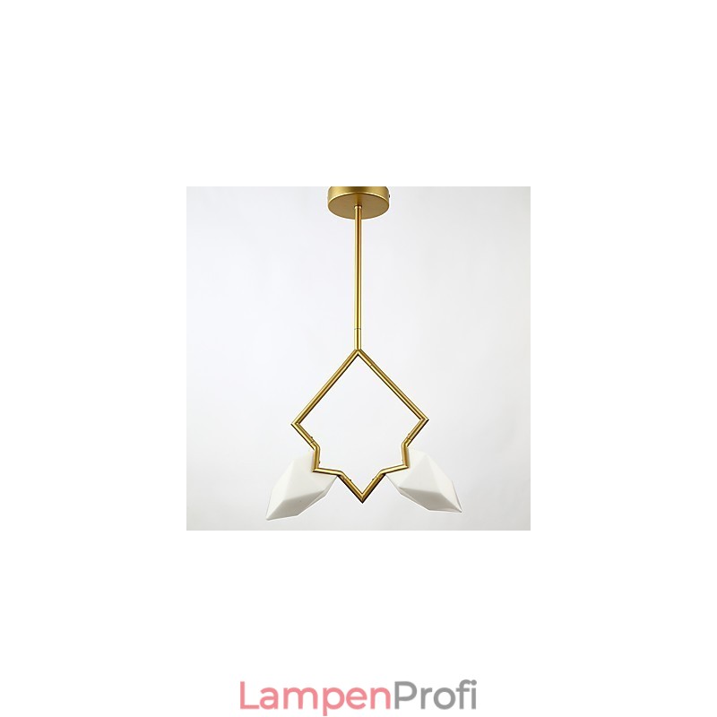2 Licht Post Modern Metall mit Glas Pfirsich Kronleuchter Lampe die Kantine Dekorieren Pendelleuchte