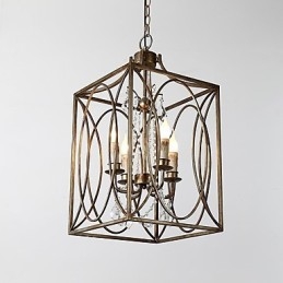 Vier Licht Vintage Metall Amerikanischen Industrie Loft Malerei Farbe Europäischen Kronleuchter Lampe die Indoor Dekorieren Pendelleuchte