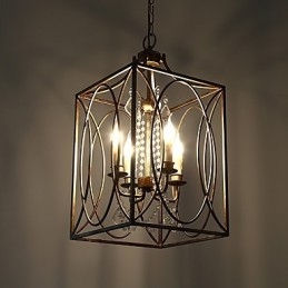Vier Licht Vintage Metall Amerikanischen Industrie Loft Malerei Farbe Europäischen Kronleuchter Lampe die Indoor Dekorieren Pendelleuchte