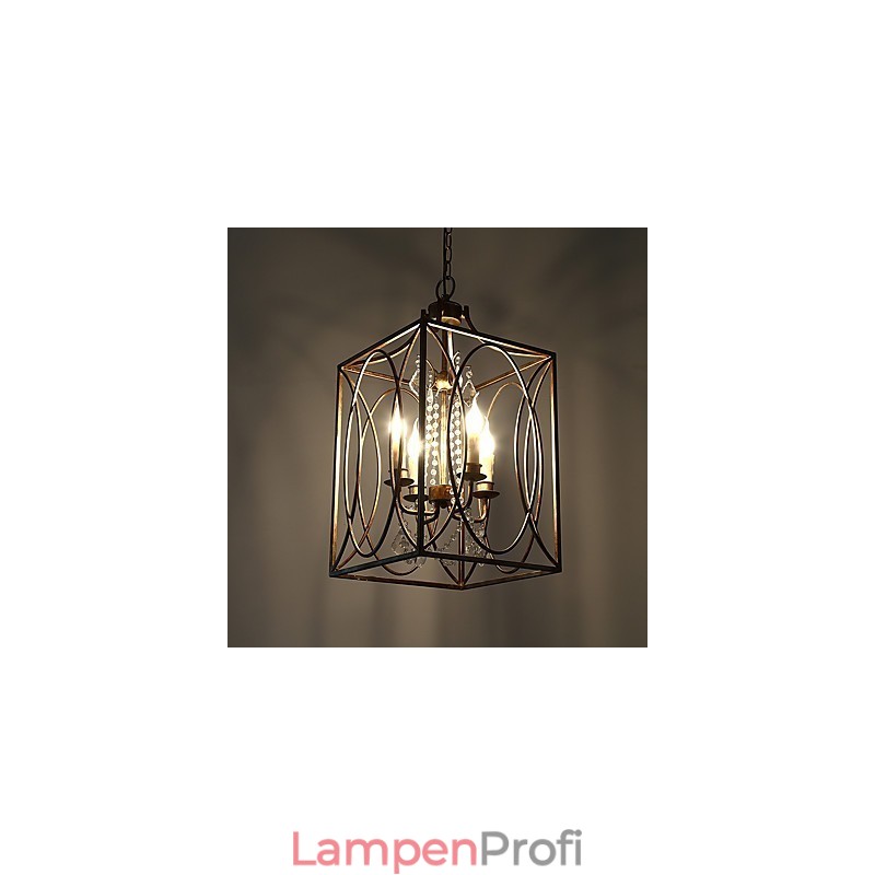 Vier Licht Vintage Metall Amerikanischen Industrie Loft Malerei Farbe Europäischen Kronleuchter Lampe die Indoor Dekorieren Pendelleuchte