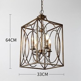 Vier Licht Vintage Metall Amerikanischen Industrie Loft Malerei Farbe Europäischen Kronleuchter Lampe die Indoor Dekorieren Pendelleuchte