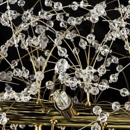 Traditionelles, klassisches galvanisiertes Merkmal für Kristallmetall-Kronleuchter