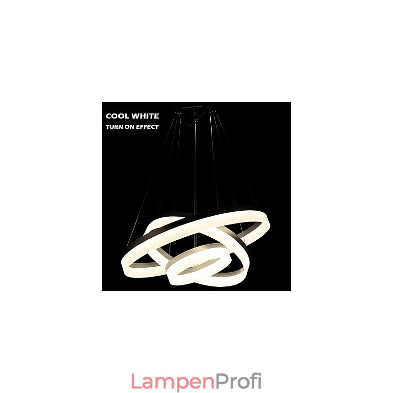 Runde Kronleuchter Lichter Beleuchtung Moderne Acryl Lampen Luxuriöse Drei Ringe Decke Leuchten