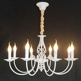 Europäische einfache Eisenlampe Kerzenlampe 8 Kronleuchter