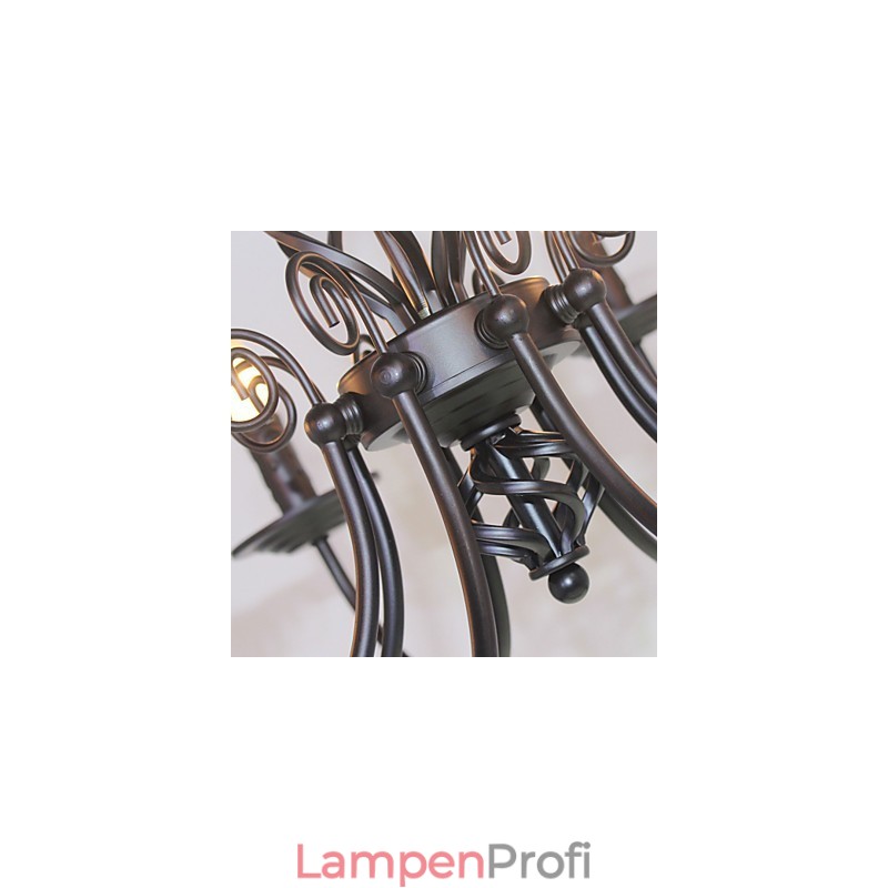 Europäische einfache Eisenlampe Kerzenlampe 8 Kronleuchter