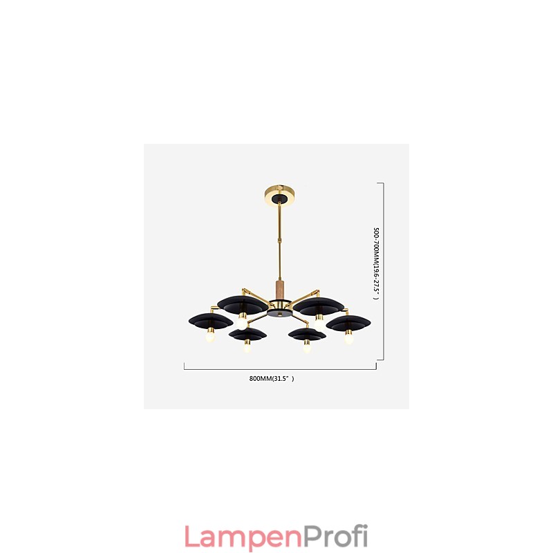 Personalisierter Kronleuchter mit 6 Lichtern