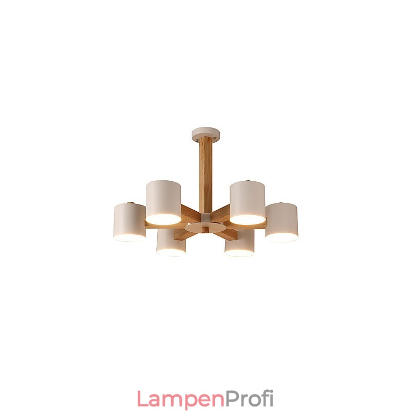 Kronleuchter mit 6 Lichtern, modern, zeitgenössisch, traditionell, klassisch, Vintage, Landhausstil, Holz-Funktion für Holz