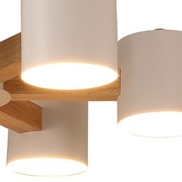 Kronleuchter mit 6 Lichtern, modern, zeitgenössisch, traditionell, klassisch, Vintage, Landhausstil, Holz-Funktion für Holz