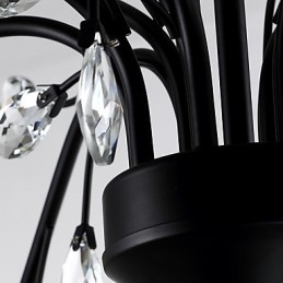 12 Lichter Kristall Kronleuchter Modern Zeitgenössisch Traditionell Klassisch Vintage Retro Country Malerei Feature