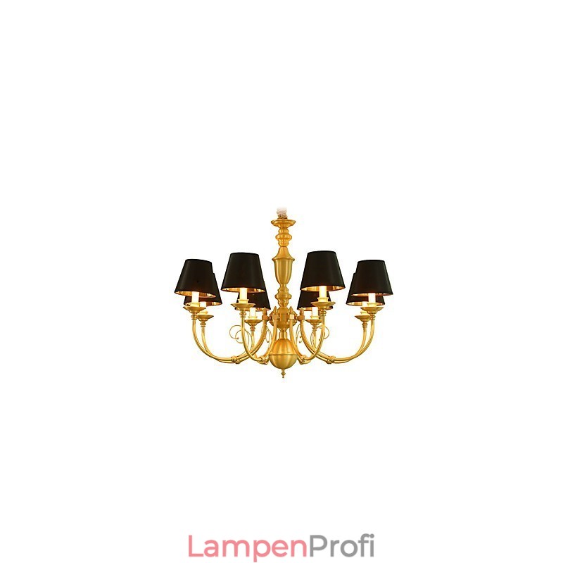 Kronleuchter, traditionell, klassisch, Landhausstil, Messing, für Mini-Stil, Metall, 8 Glühbirnen