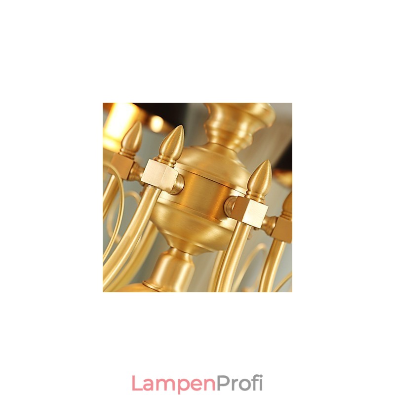Kronleuchter, traditionell, klassisch, Landhausstil, Messing, für Mini-Stil, Metall, 8 Glühbirnen