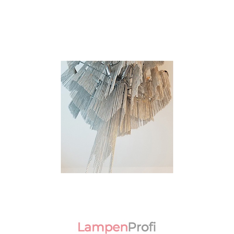 Aluminium Stream Kronleuchter Designer Pendelleuchte Silber Farbe Wendeltreppe Treppe