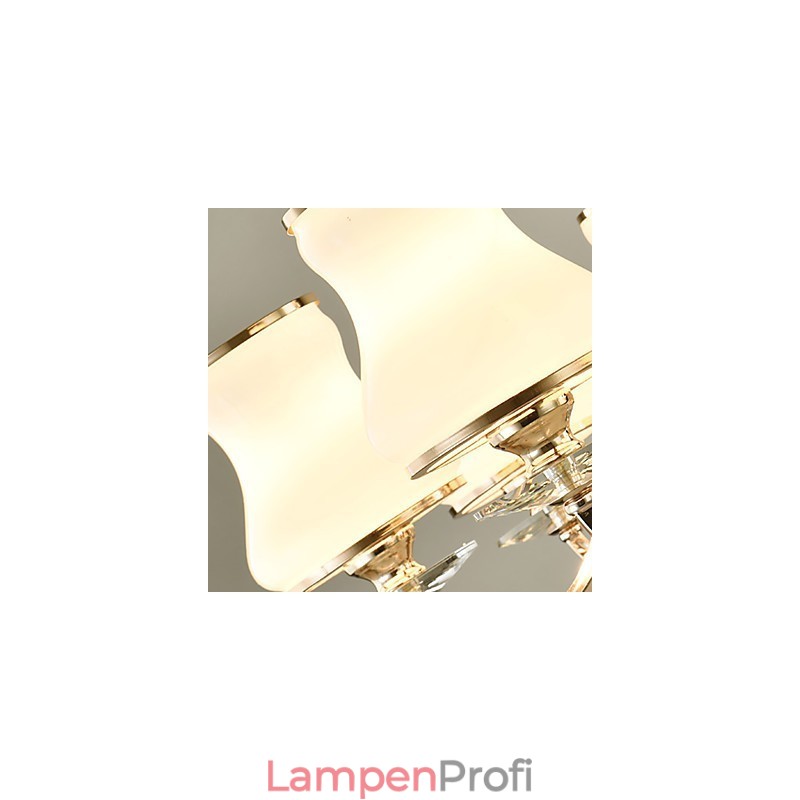 Kronleuchter, modern, zeitgenössisch, galvanisiert, Kristallmetall