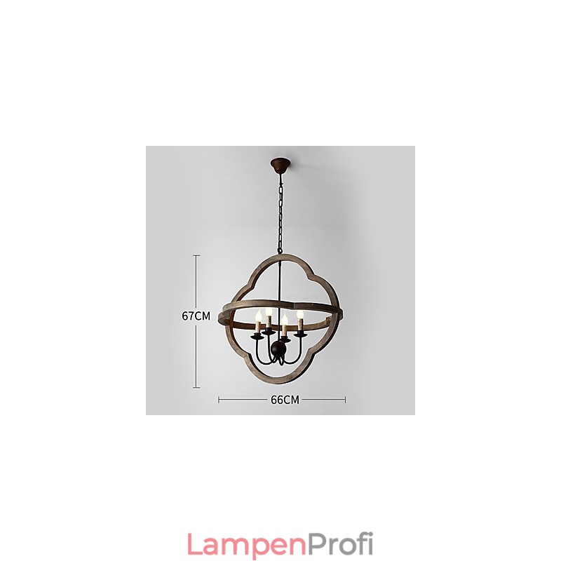 Vintage Metall American Industrial Loft Malerei Farbe Holz Kronleuchter Lampe die Indoor Dekorieren Pendelleuchte