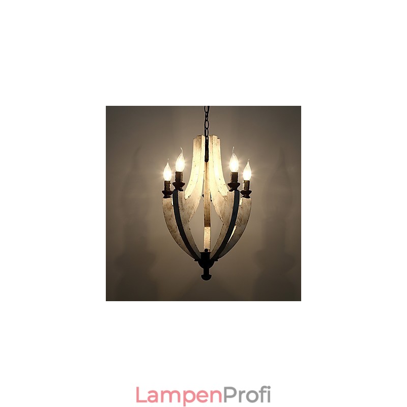Vintage Malerei Feature Mini Stil Holz Bambus Kronleuchter Lampe die Dekorieren Pendelleuchte