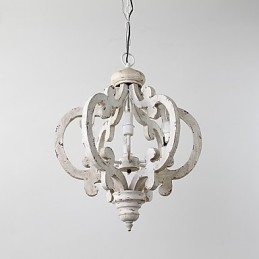 Vintage Malerei Feature Mini Stil Holz Bambus Kronleuchter Lampe die Dekorieren Pendelleuchte