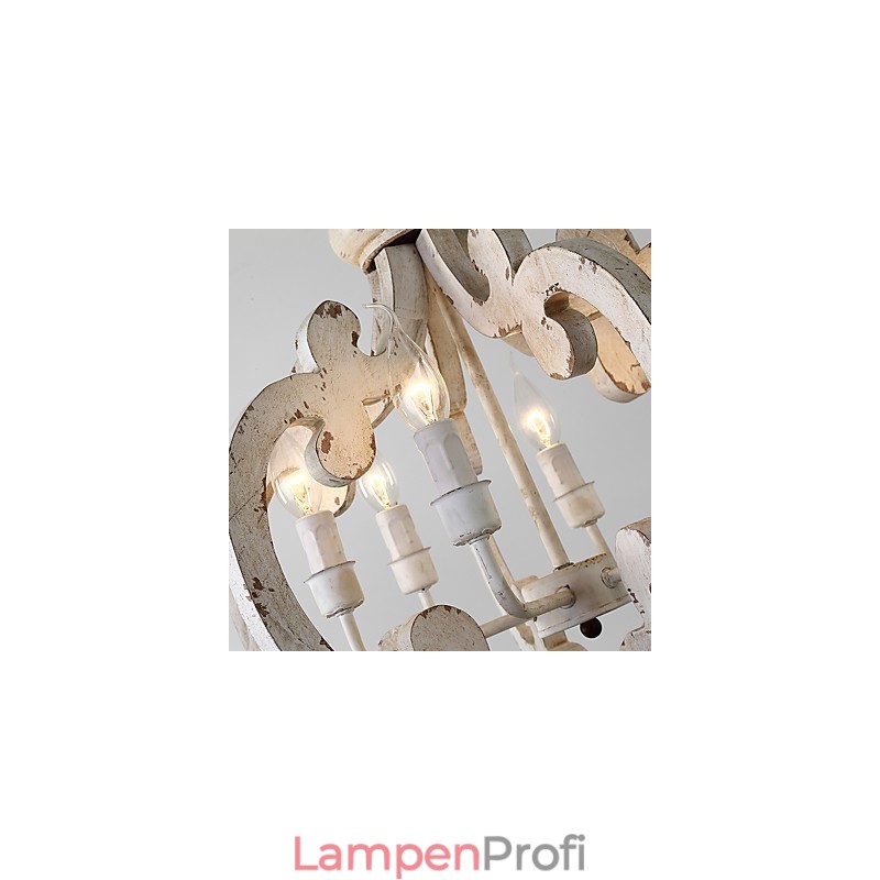 Vintage Malerei Feature Mini Stil Holz Bambus Kronleuchter Lampe die Dekorieren Pendelleuchte