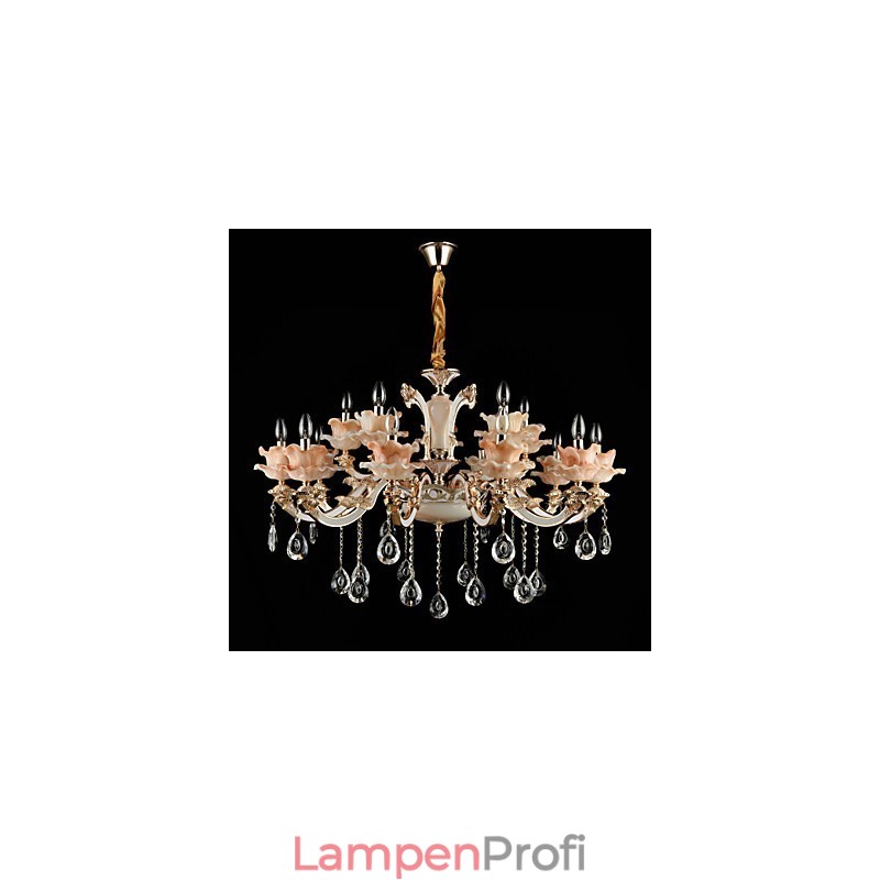 Pendelleuchte aus Zinklegierung für Kristall, Mini-Stil, Metall, für den Innenbereich, Geschäfte, 15 Glühbirnen