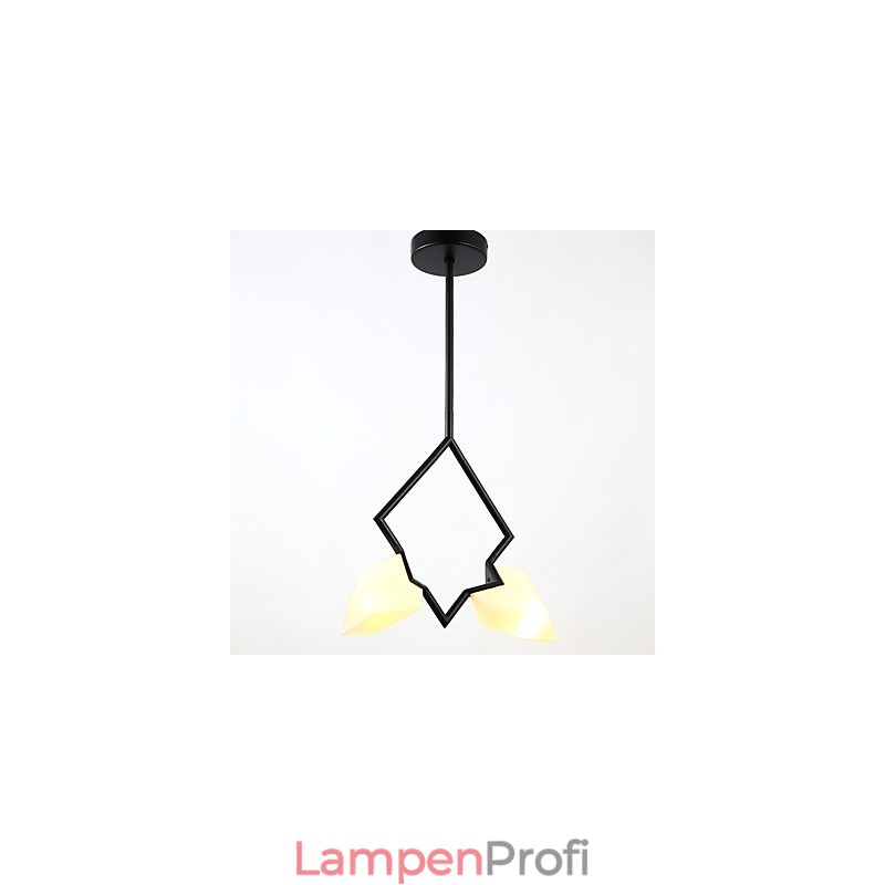 2 Licht Post Modern Metall mit Glas Pfirsich Kronleuchter Lampe die Kantine Dekorieren Pendelleuchte