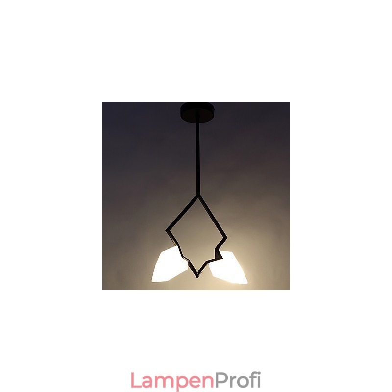 2 Licht Post Modern Metall mit Glas Pfirsich Kronleuchter Lampe die Kantine Dekorieren Pendelleuchte