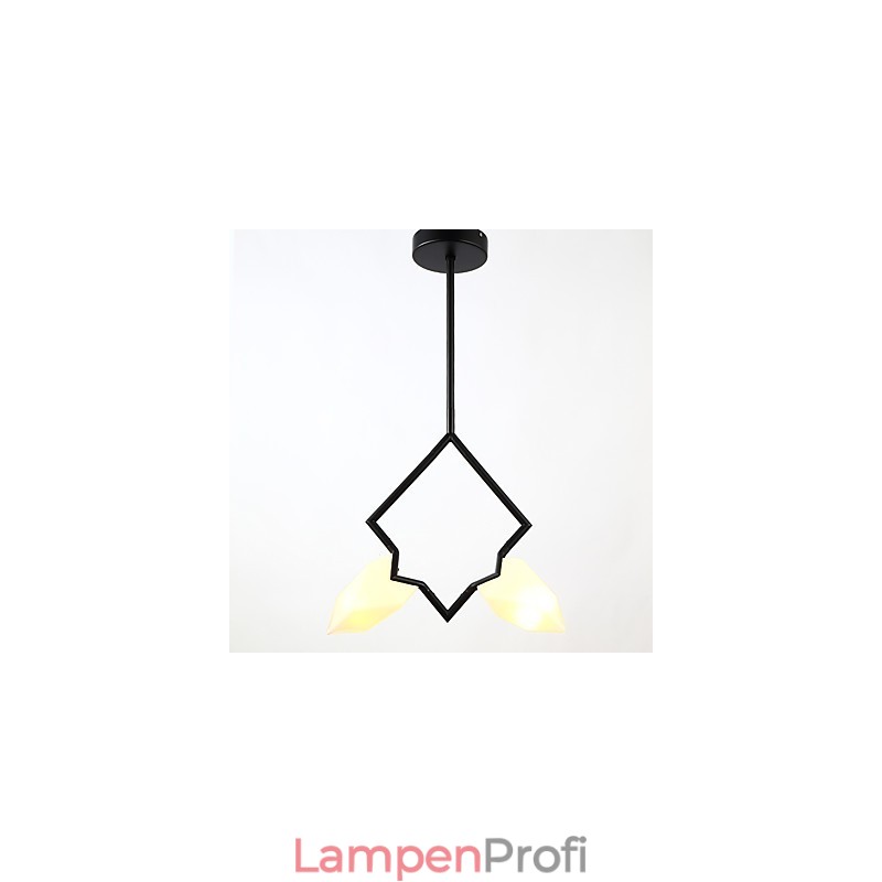 2 Licht Post Modern Metall mit Glas Pfirsich Kronleuchter Lampe die Kantine Dekorieren Pendelleuchte