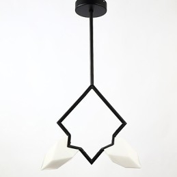 2 Licht Post Modern Metall mit Glas Pfirsich Kronleuchter Lampe die Kantine Dekorieren Pendelleuchte