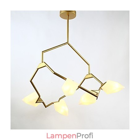 Fünf Licht Post Moderne Metall mit Glas Pfirsich Kronleuchter Lampe die Kantine Schmücken Pendelleuchte Fünf Licht Post Moderne Metall mit Glas Pfirsich Kronleuchter Lampe die Kantine Schmücken Pendelleuchte
