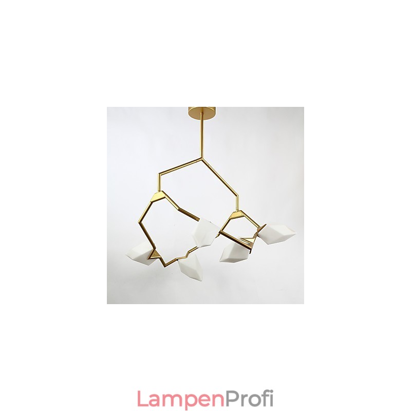 Fünf Licht Post Moderne Metall mit Glas Pfirsich Kronleuchter Lampe die Kantine Schmücken Pendelleuchte